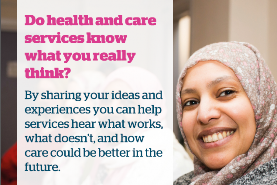 Graphic of a Healthwatch poster