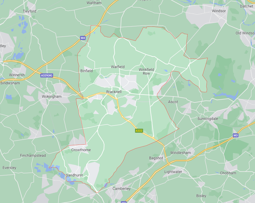 Map of Healthwatch Bracknell Forest area