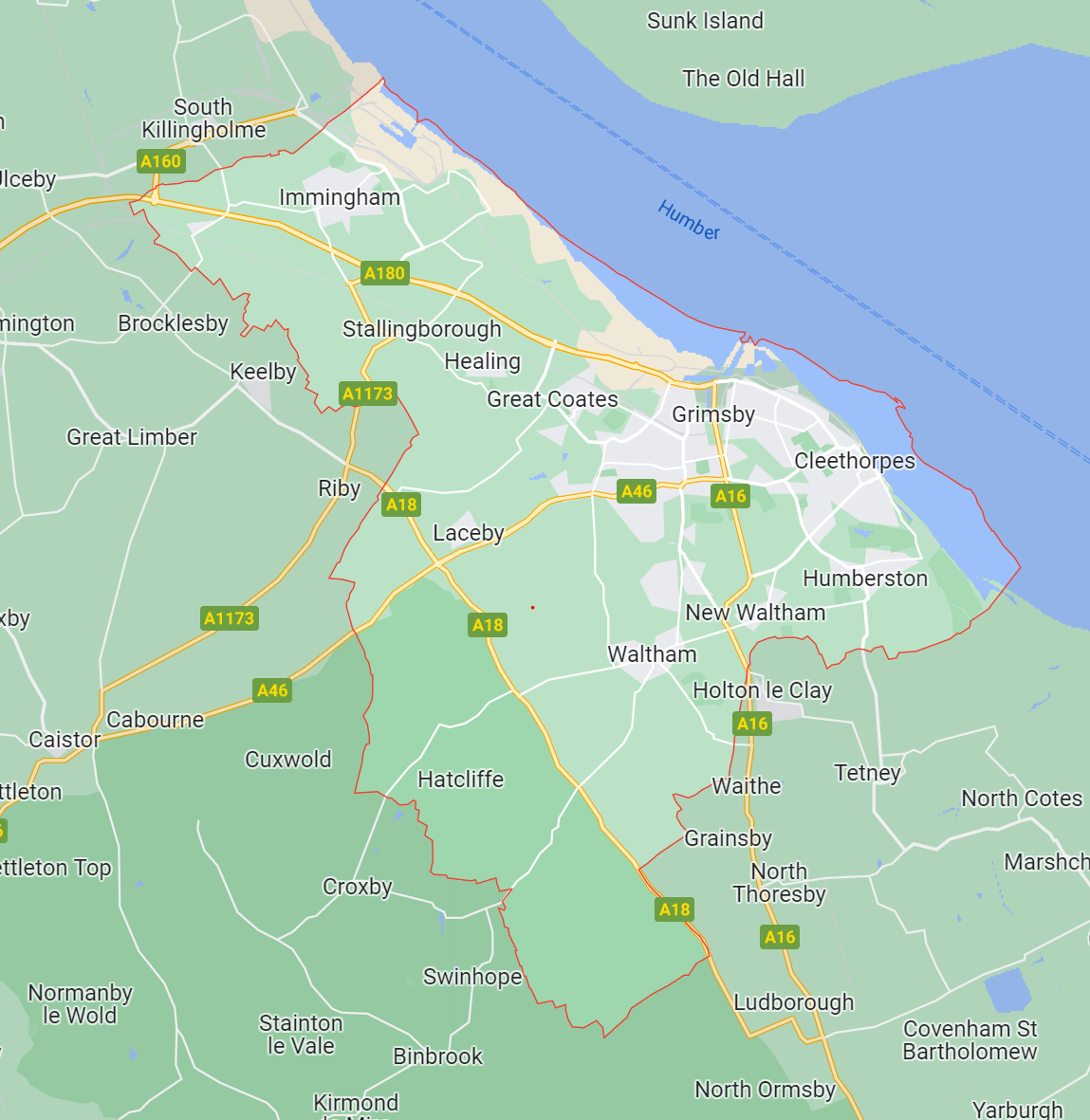 Map of Healthwatch North East Lincolnshire area
