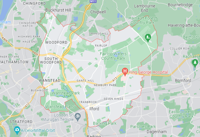 Map of Healthwatch Redbridge area