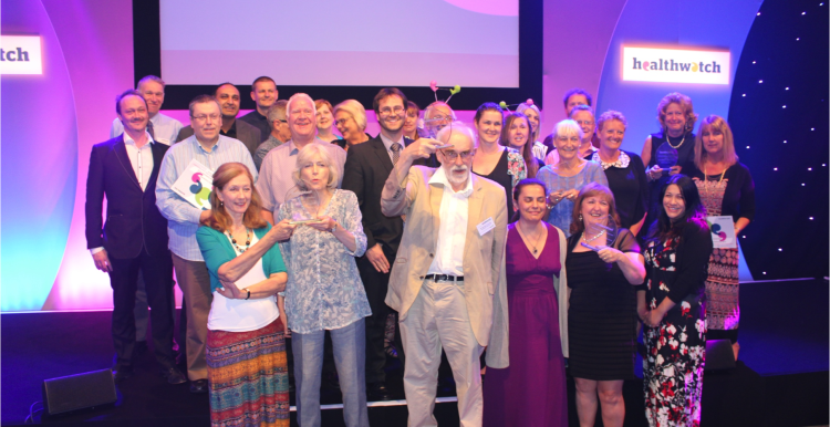  group picture of awards winners at Healthwatch conference