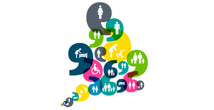 An infographic map of England