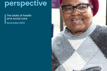 Front cover of "The public's perspective: The state of health and social care"