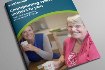 Healthwatch Annual Report Front Cover
